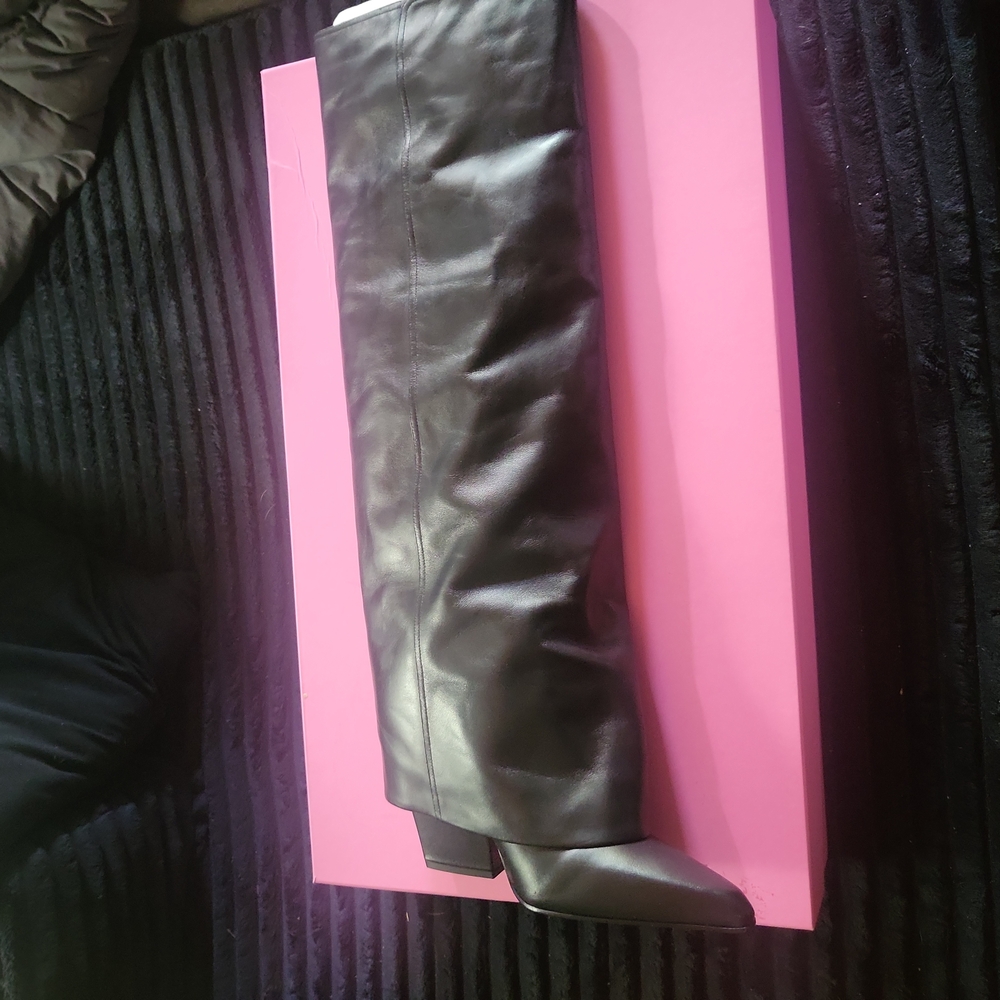Paris Texas Black Leather Boots